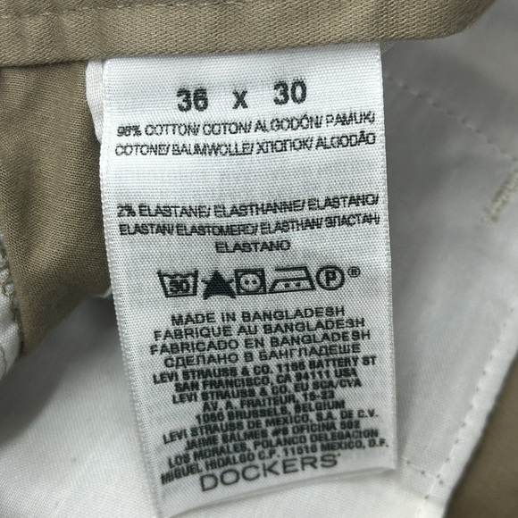 NEW Dockers Flat Front Khaki Pants 36 x 30 NWT - Picture 8 of 8